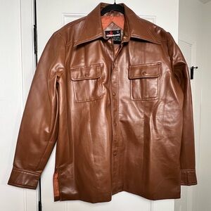 Youngbloods Vintage Brown Vinyl Jacket (Large)